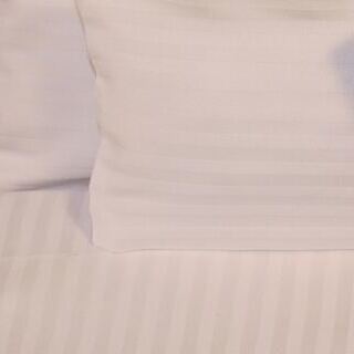 Bettwäsche, Damast 4mm-Streifen